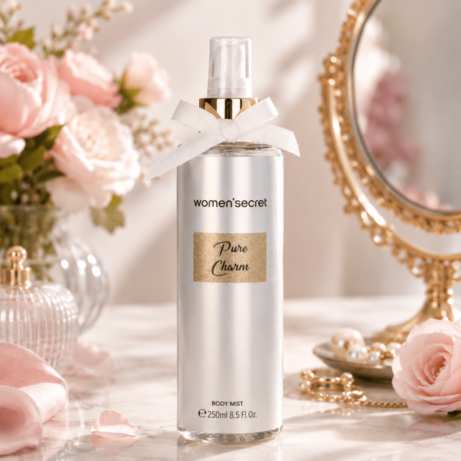 معطر جسم بيور شارم حجم 250 مل رائحة أنثوية ناعمة ومنعشة تدوم طويلًا من وومن سيكريت