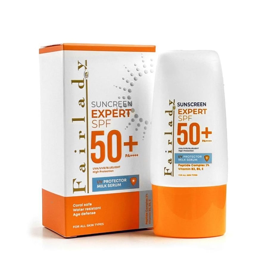 كريم واقي شمس بالسيروم والحليب 50 مل +50SPF من فير ليدي
