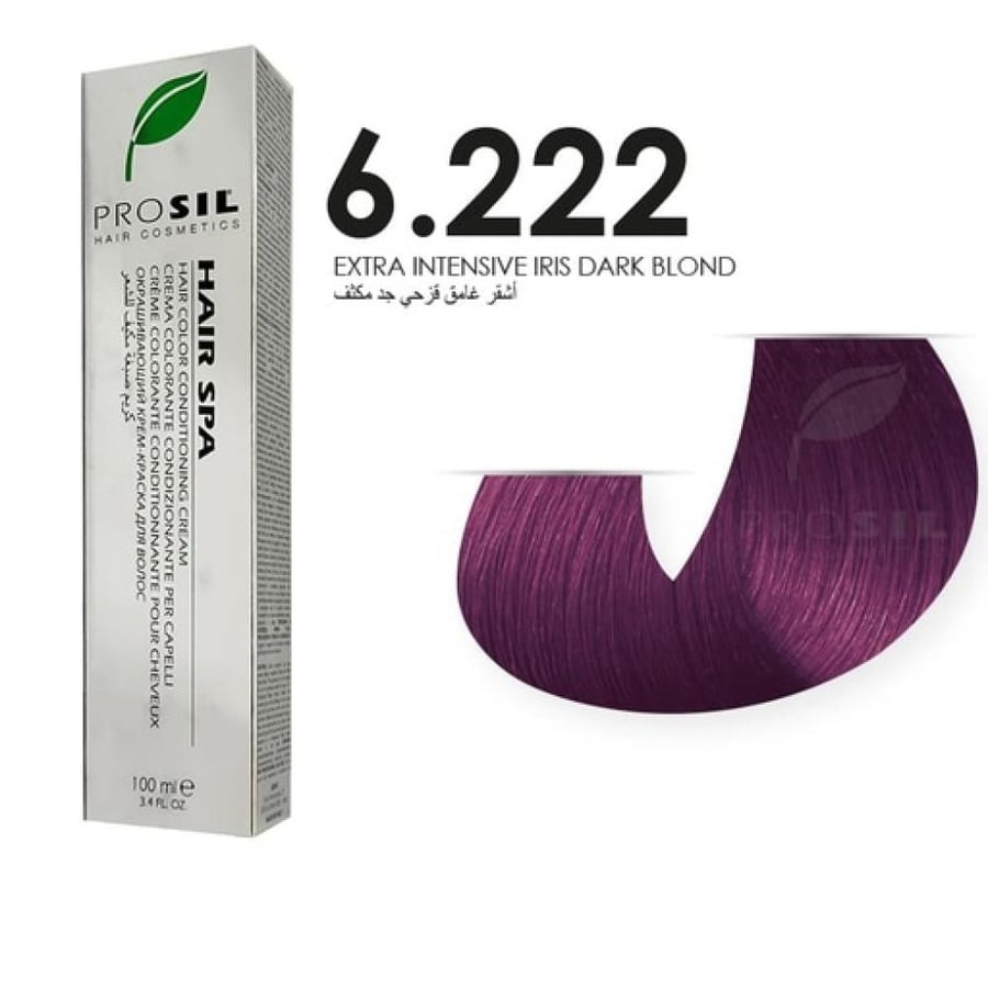 صبغة شعر أشقر غامق قزحي رقم 6.222 -100مل من بروسيل