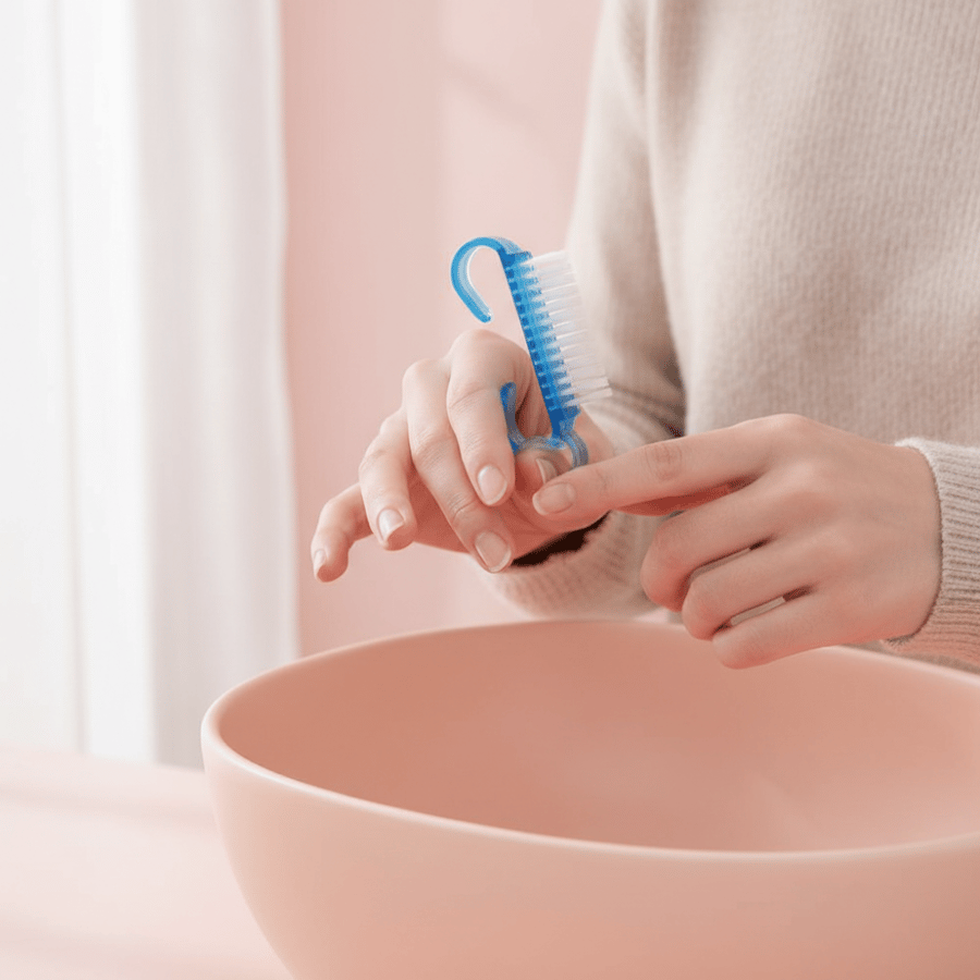 فرشاة تنظيف الأظافر للصالون والباديكير مع مقابض 6 قطع من ماكس دونا