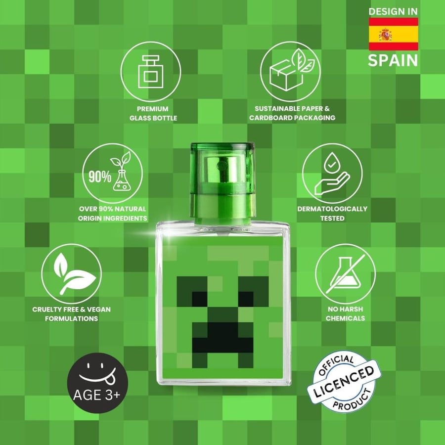 عطر أو دي تواليت ماينكرافت فابو 30 مل يمنح رائحة منعشة تدوم لفترة ومناسبة للأطفال من ماينكرافت