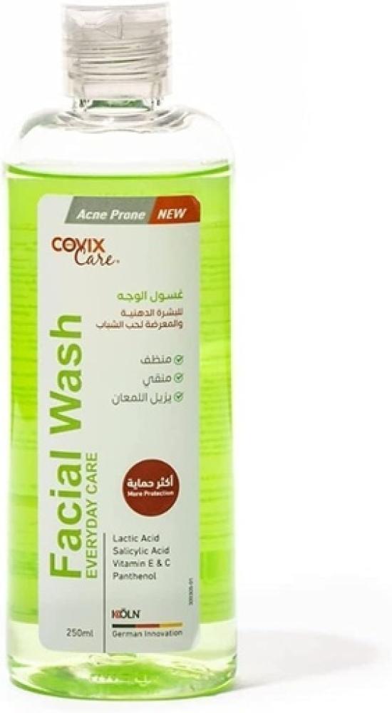 غسول وجه للبشرة الدهنية والمعرضة لحب الشباب حجم 250 مل ينظف بعمق ويساعد على تقليل الدهون والشوائب من كوفكس