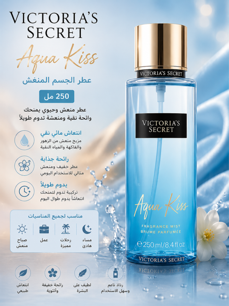 اكو ا كيس عطر الجسم 250 مل من فيكتوريا سيكريت