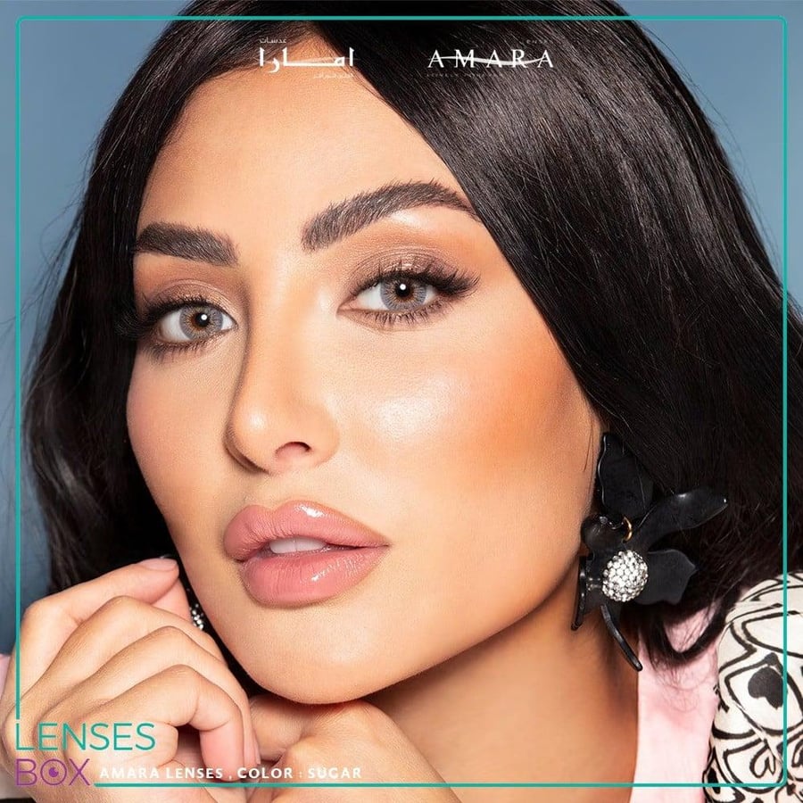 عدسات لاصقة يومية لون شوغر لون ناعم مظهر طبيعي وضوح عالي من امارا