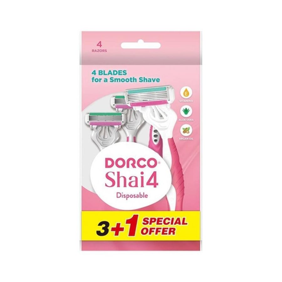 شفرات حلاقة نسائية دوركو حلاقة ناعمة ونتيجة دقيقة - 3 + 1 من دوركو