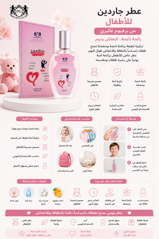 عطر جاردين للأطفال 100مل من برفيوم غاليري