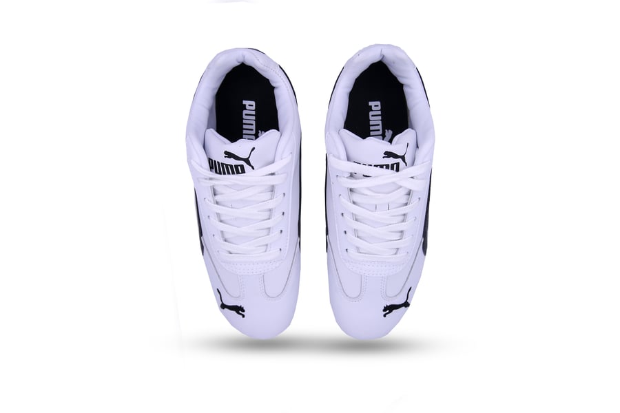 حذاء puma الابيض مع الاسود