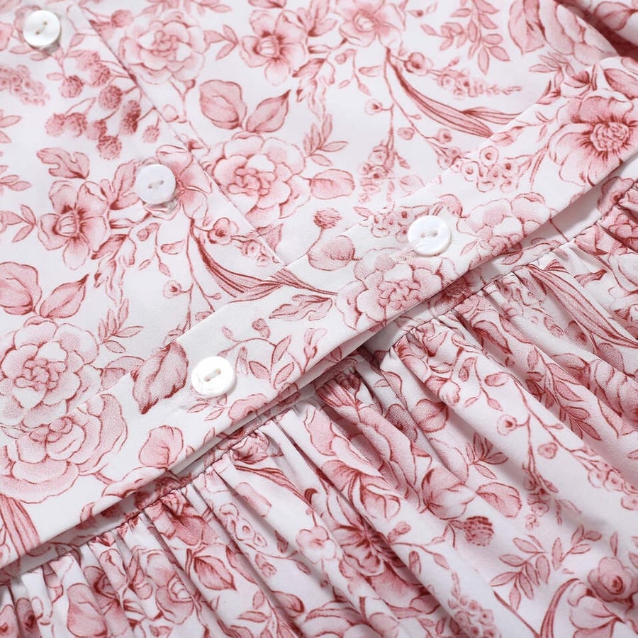 Girls' Spanish floral dress