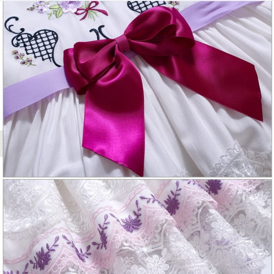 Spanish dress with hair collar