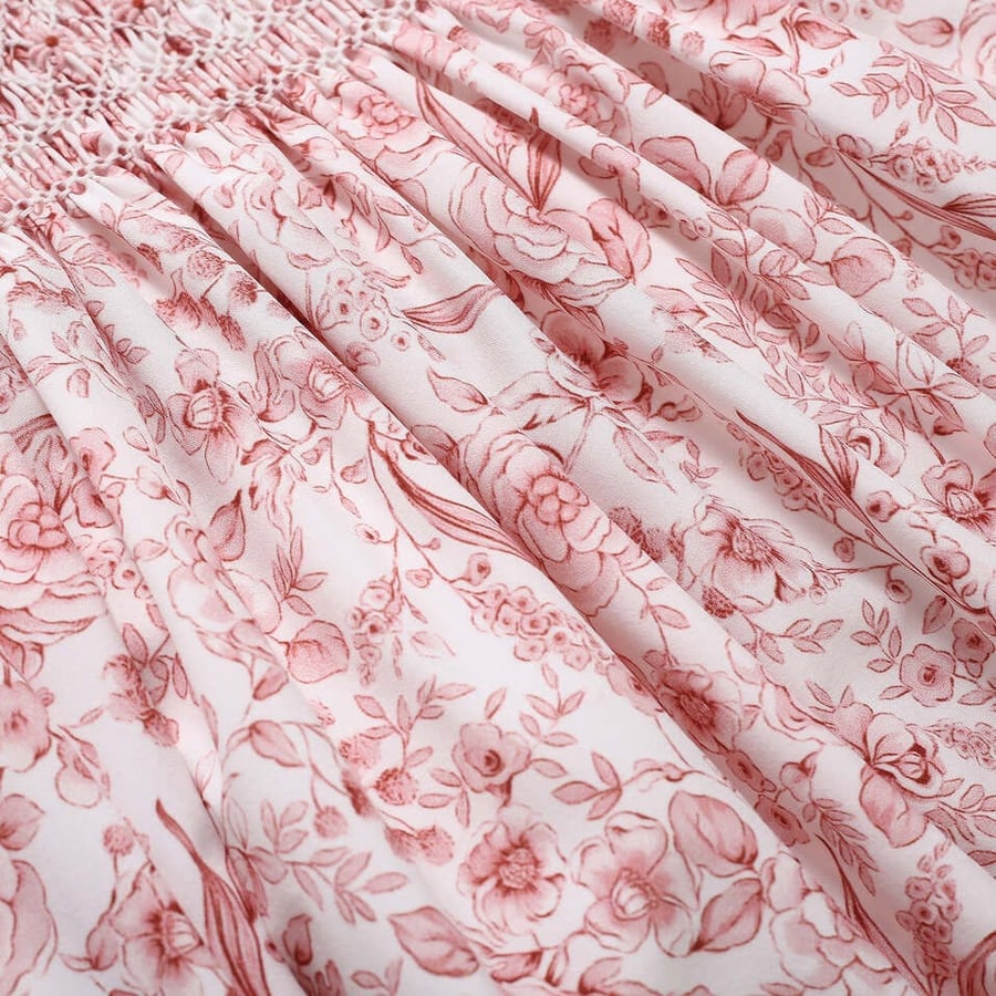 Girls' Spanish floral dress