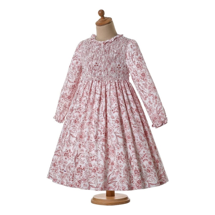 Girls' Spanish floral dress