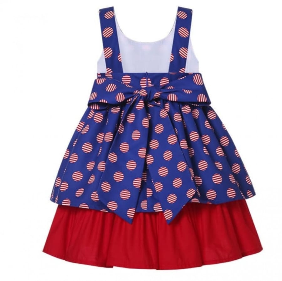 Spanish girls' dress with a collar