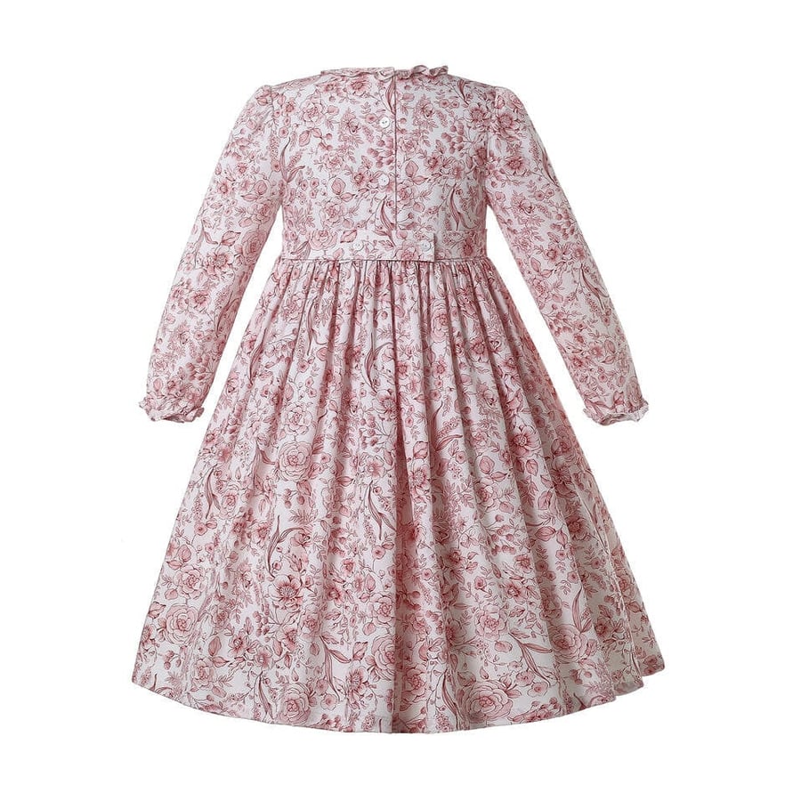 Girls' Spanish floral dress