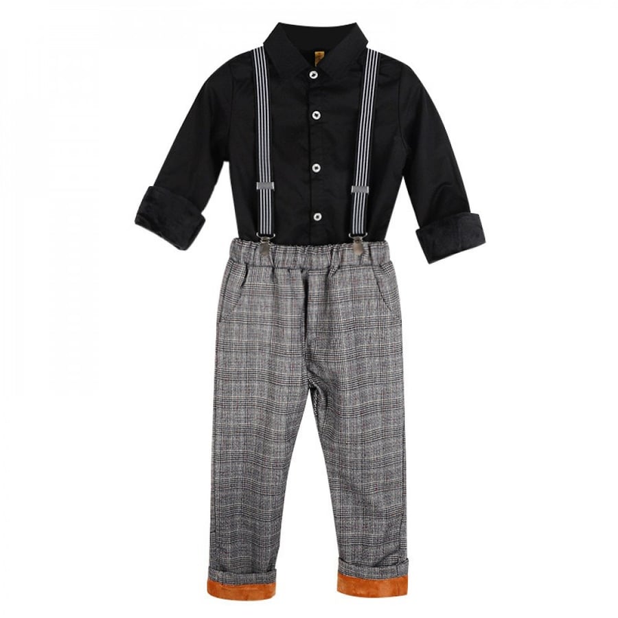 Elegant boys' suit (shirt - thick - tie - trousers)