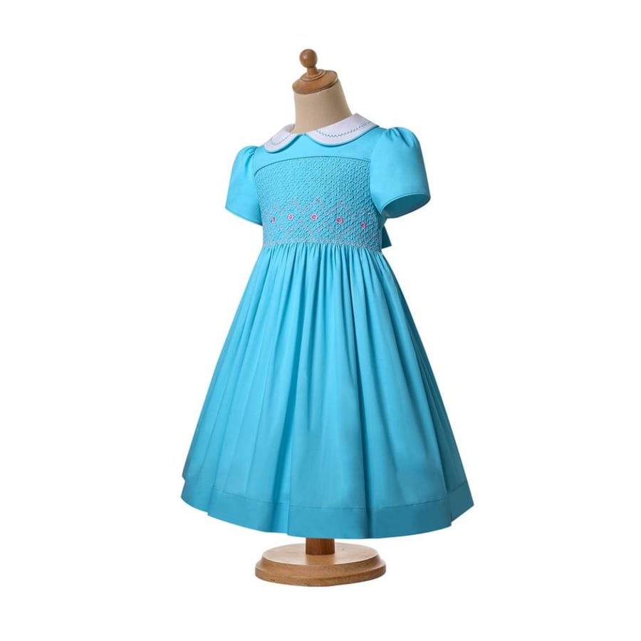 Girls' Spanish dress in blue