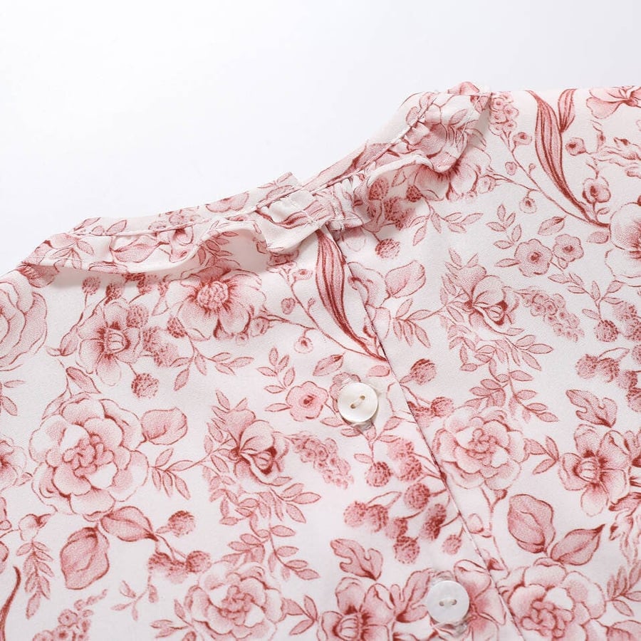 Girls' Spanish floral dress