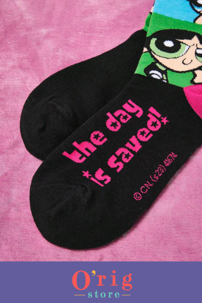 Powerpuff Girls colorful socks