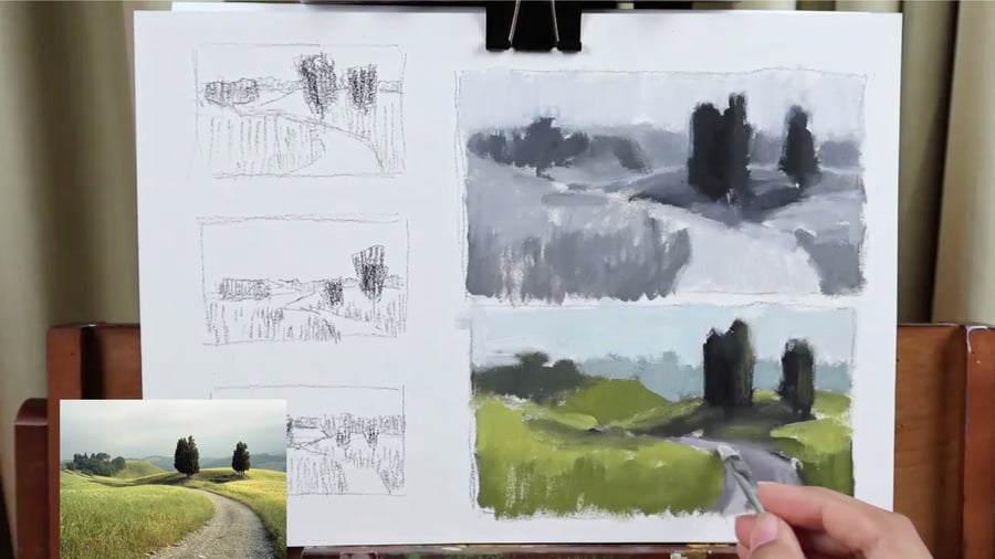 التقاط روح المشهد | تسجيل ماستر كلاس في رسم الطبيعة