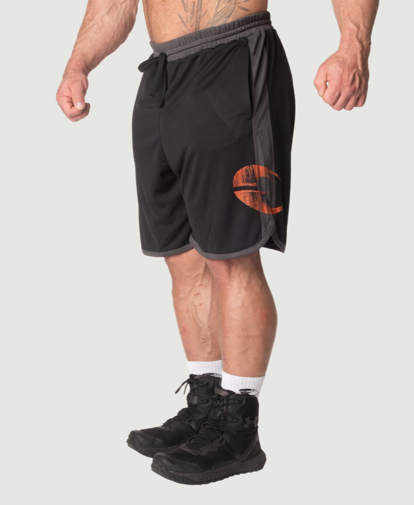 GASP MESH SHORTS - BLACK/GREY