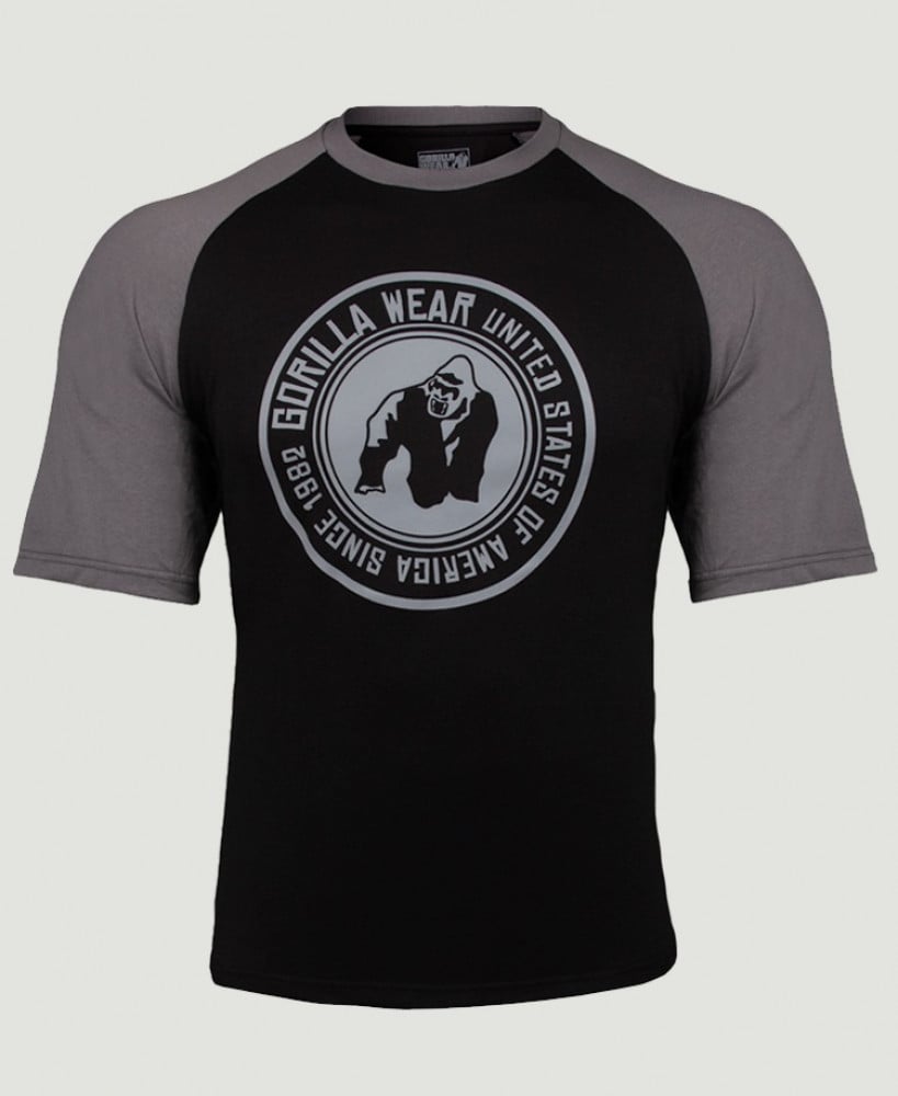 GORILLA WEAR TEXAS T-SHIRT - BLACK/GREY