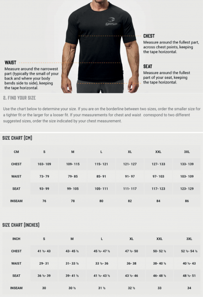 GASP THROWBACK GYM SHORTS - BLACK/GREY
