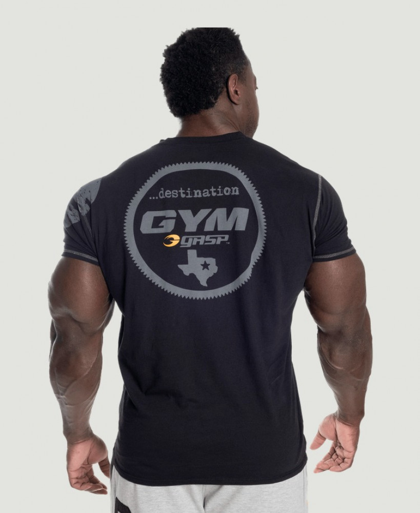 GASP GYM TEE - WASHED BLACK