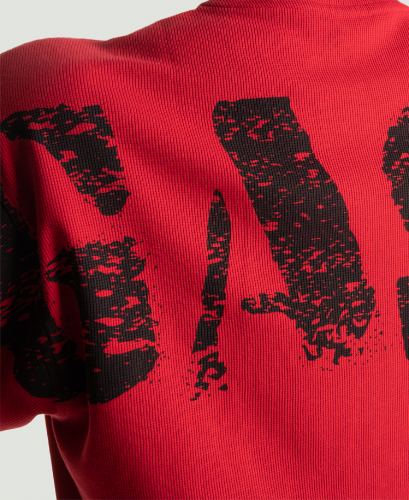 IRON THERMAL TEE - CHILI RED