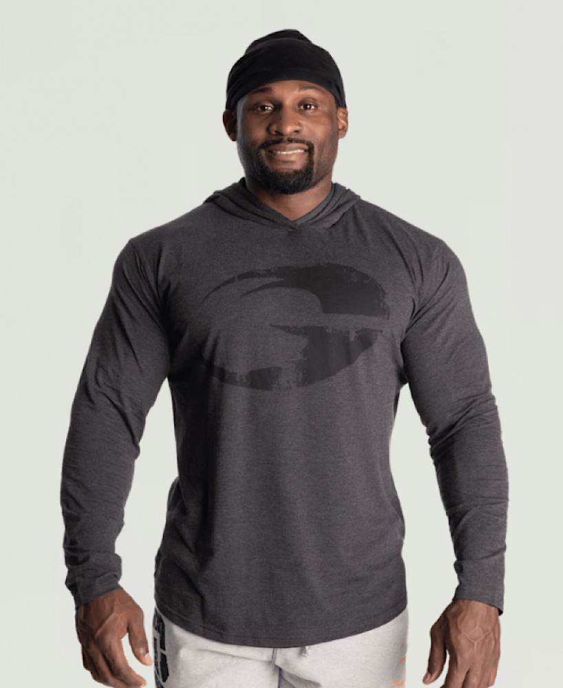 TITAN LS HOODIE - DARK GREY