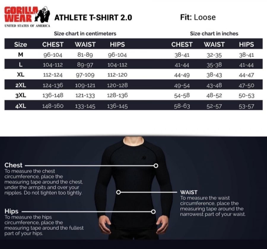 GORILLA WEAR ATHLETE 2.0 - ROYAL/BLACK