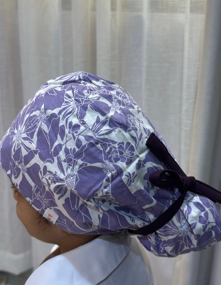 surgical cap-purple