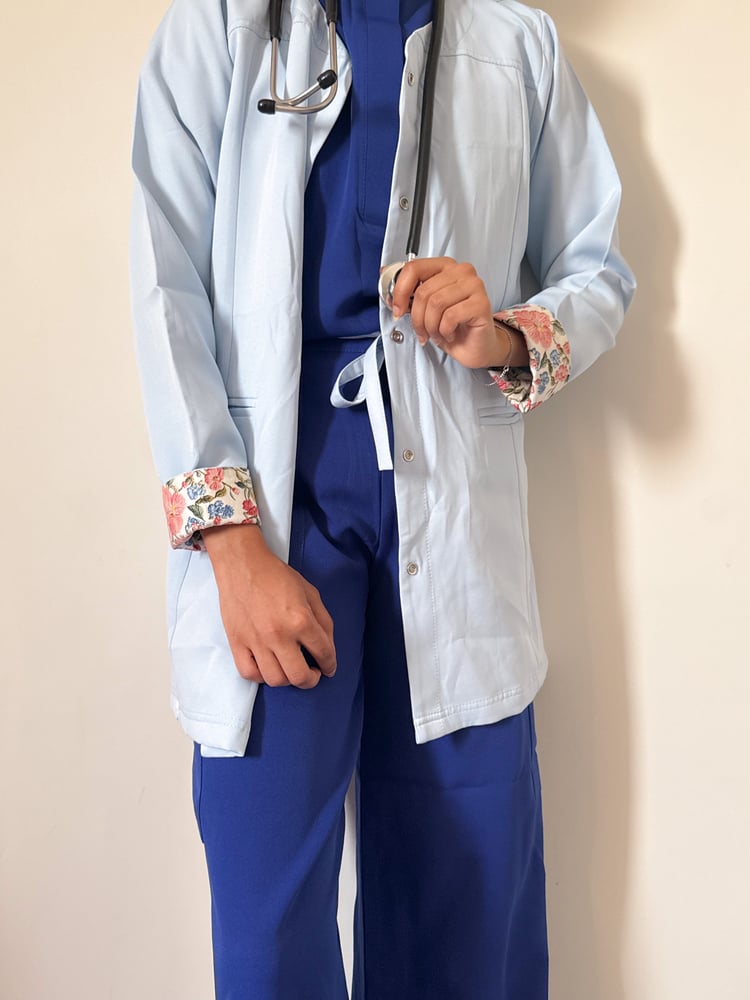 passion scrub - jacket ازرق ليلكي