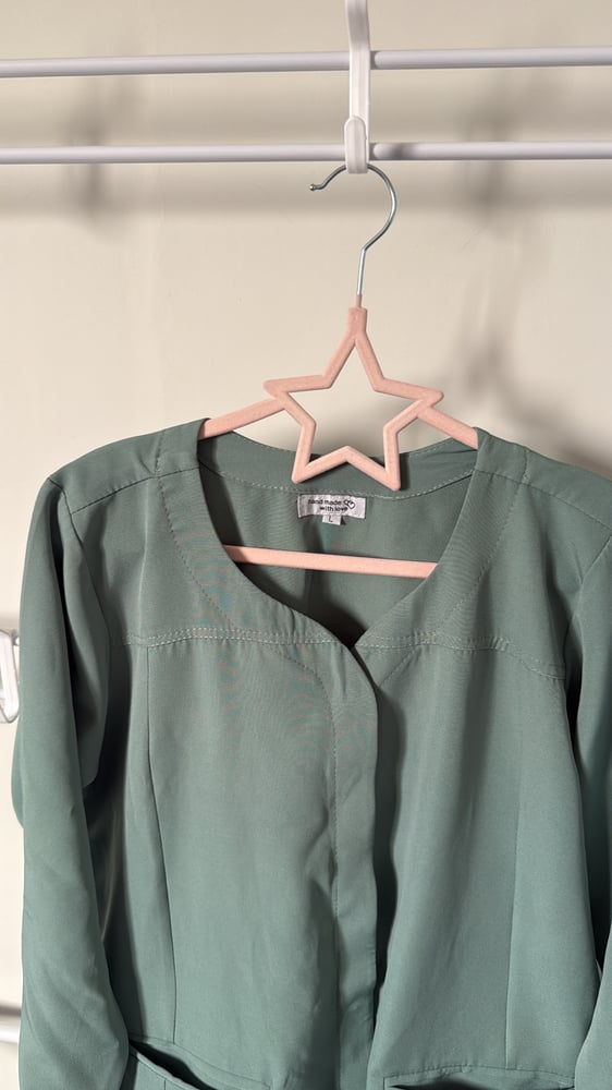 جاكيت طبي misty green