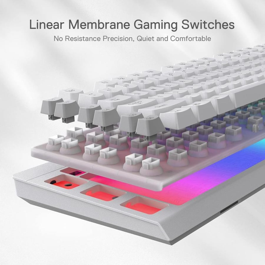 كيبورد ريدراجون USB كومارا K552-RGB مضاء خلفياً RGB و مضاد للأشباح و قابل للبرمجة أسود