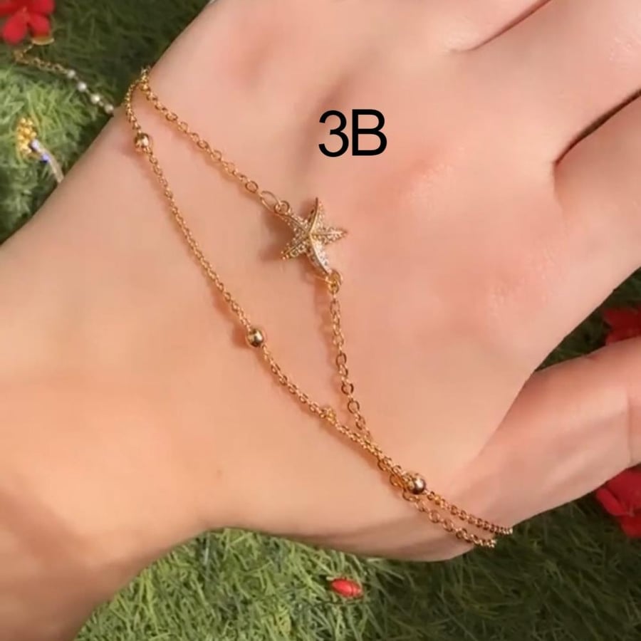 High-quality gold-plated anklet