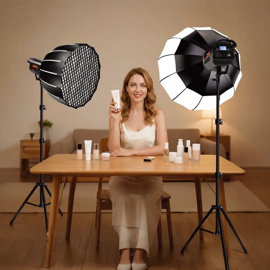 إضاءة بورودو Cannes Studio LED بقوة 150 واط – أسود
