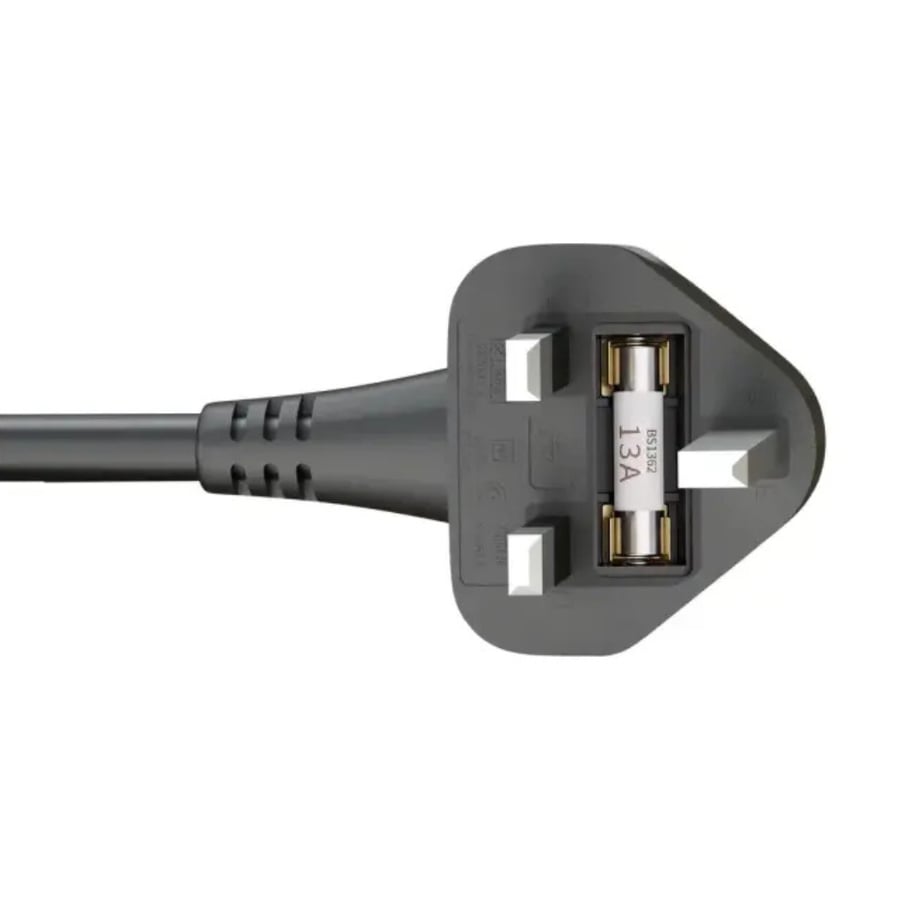 وصلة تمديد كهرباء جرين ليون Power Guard بمقبس عالمي - 5 متر، 3250 واط - أسود