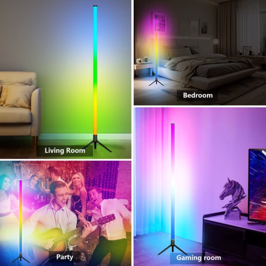 اضاءة ركن LED Corner Light متعددة الالوان مع ريموت تحكم