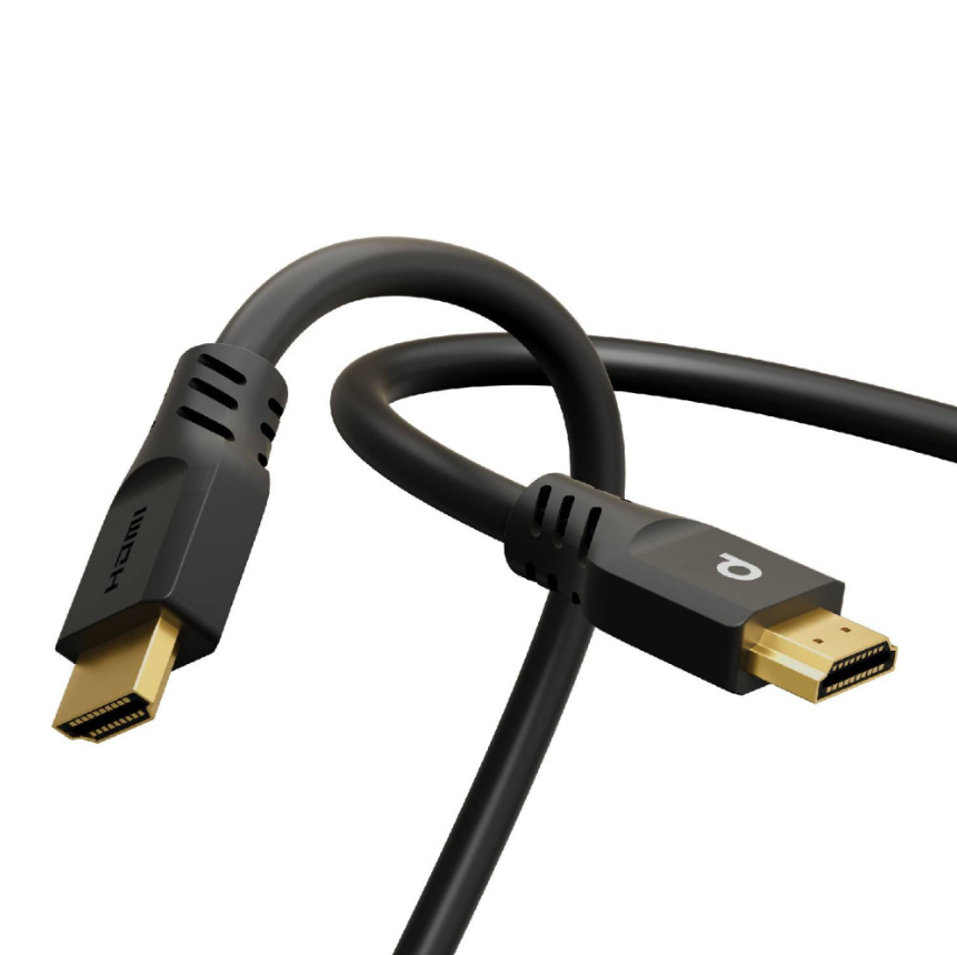 كابل 4K 60Hz HDMI Ultra HD - اسود - 2 متر