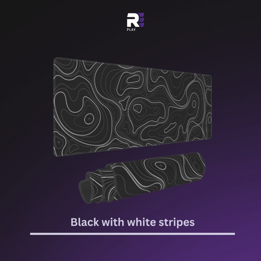 ماوس باد اسود - Black with white stripes
