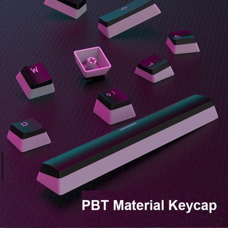 كي كابس شفاف اسود - keycaps black