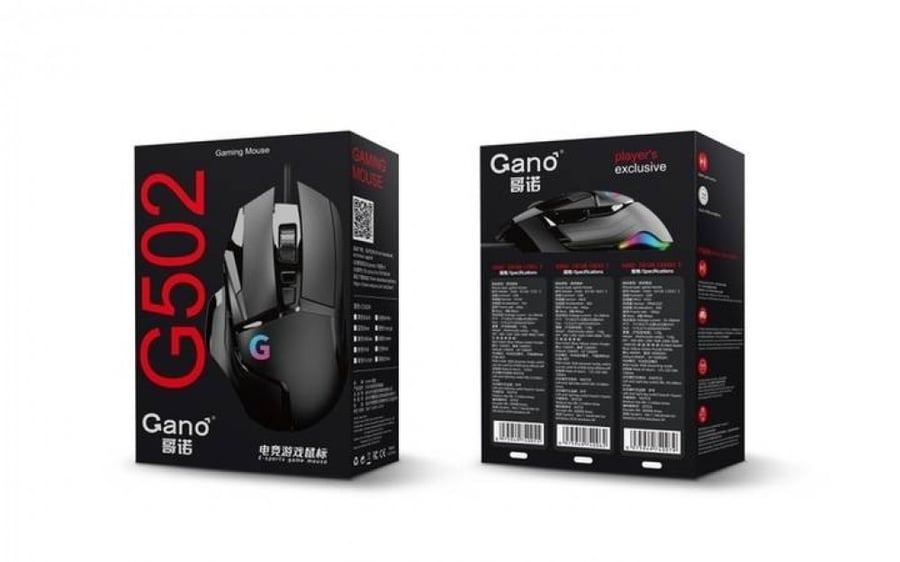 ماوس g502 gano اسود