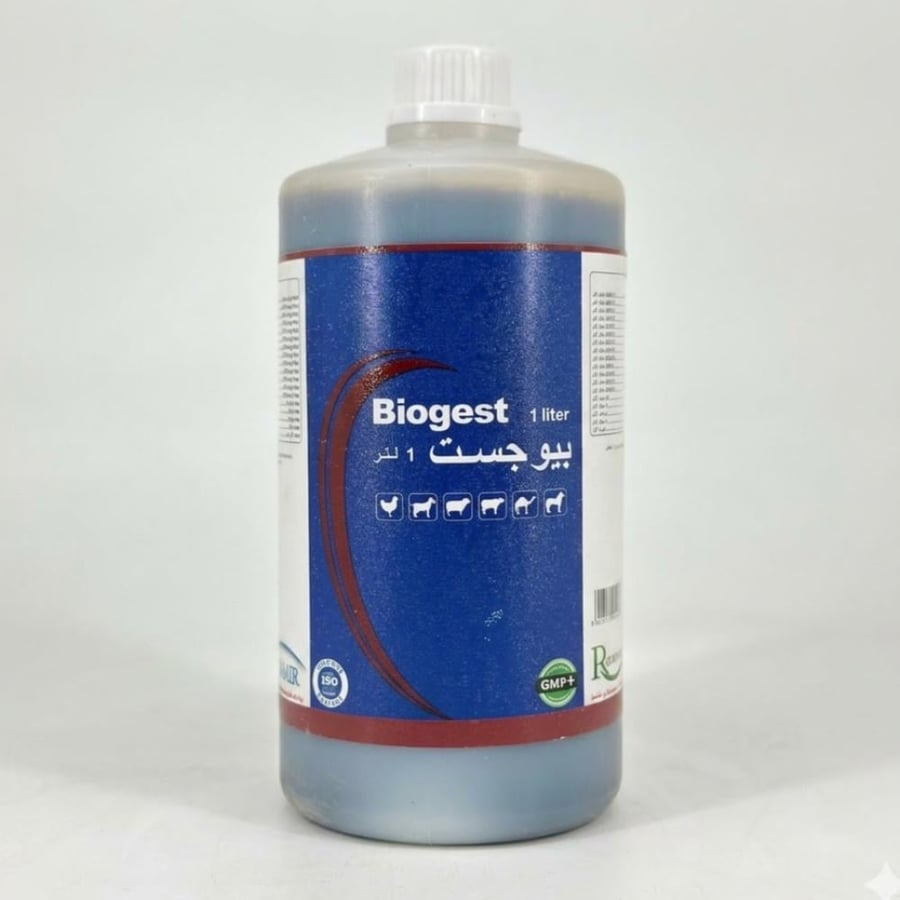 بيوجست ، مكمل هضمي سائل للخيول والإبل والمواشي |500مل1 لتر Biogest