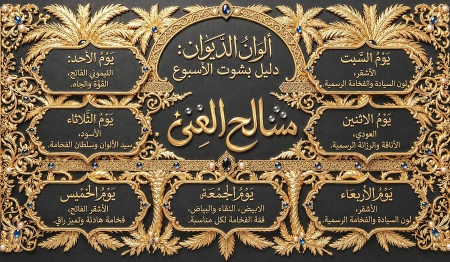 الوان الديوان الرسميه الجديده قماش ياباني صافي 100% VIP قصب نخب اول ملكي دقه حساويه