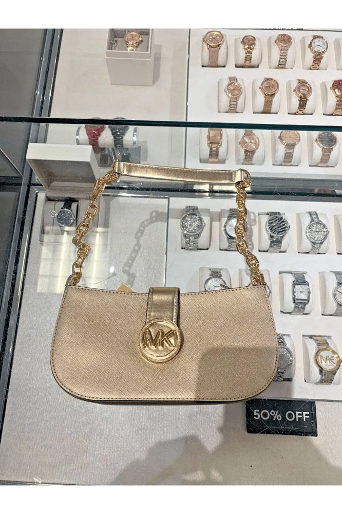 شنطة مايكل كورس ذهبي shoulder bag