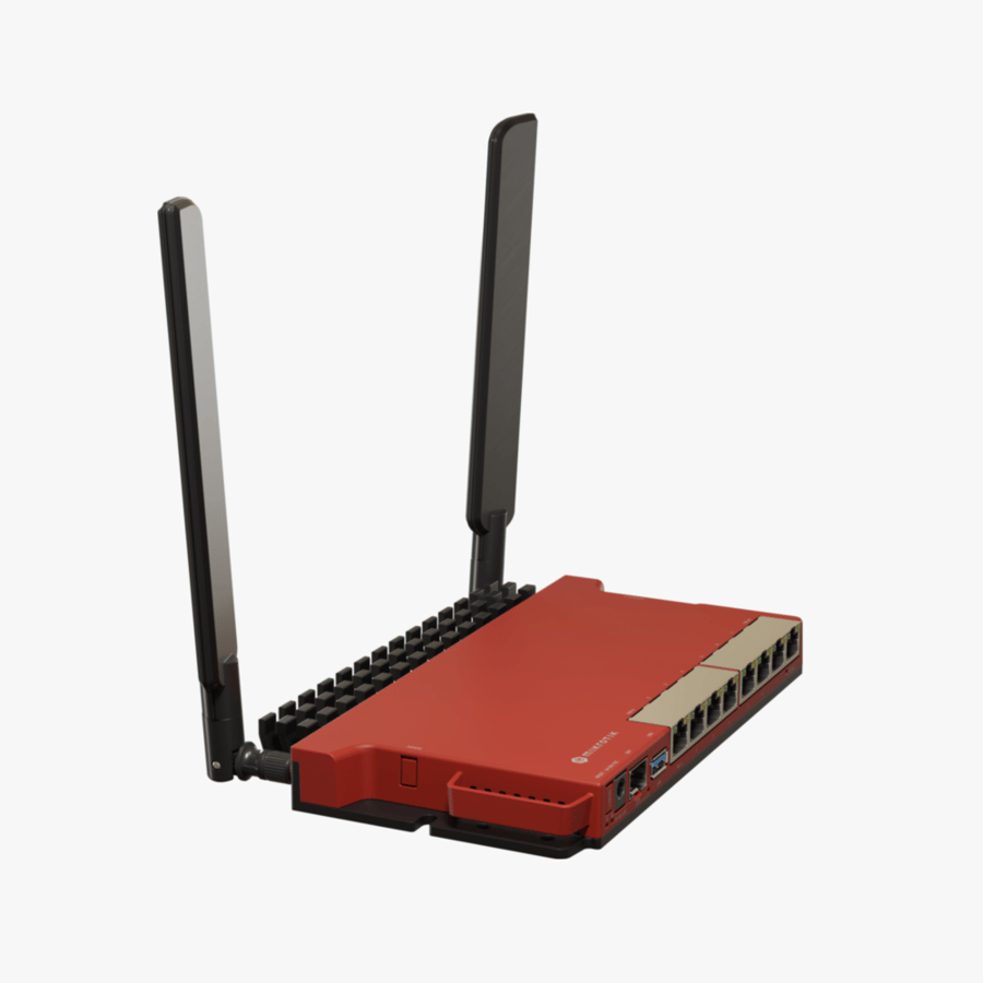 Mikrotik Router (L009UiGS-2HaxD) in desktop case with RouterOS L5