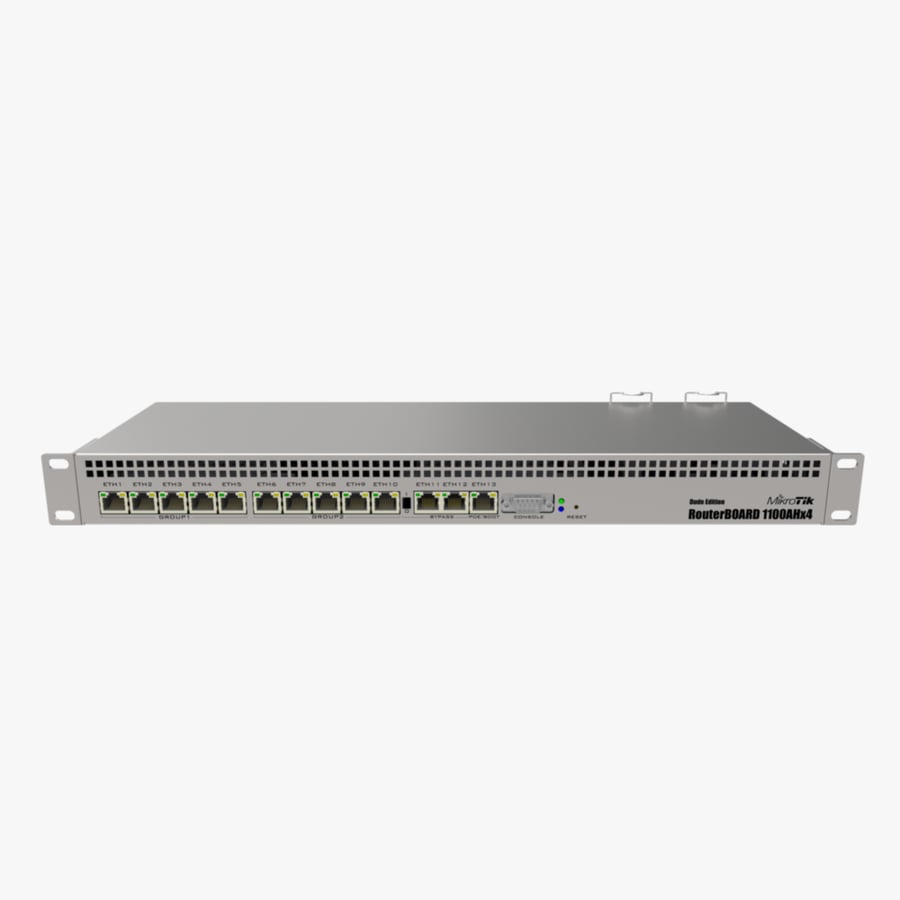 Mikrotik RB1100AHx4 Dude Edition (RB1100Dx4), With RouterOS L6, Indoor case