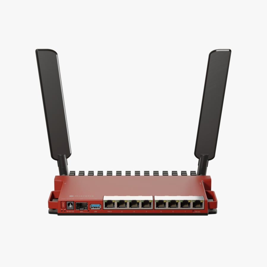 Mikrotik Router (L009UiGS-2HaxD) in desktop case with RouterOS L5
