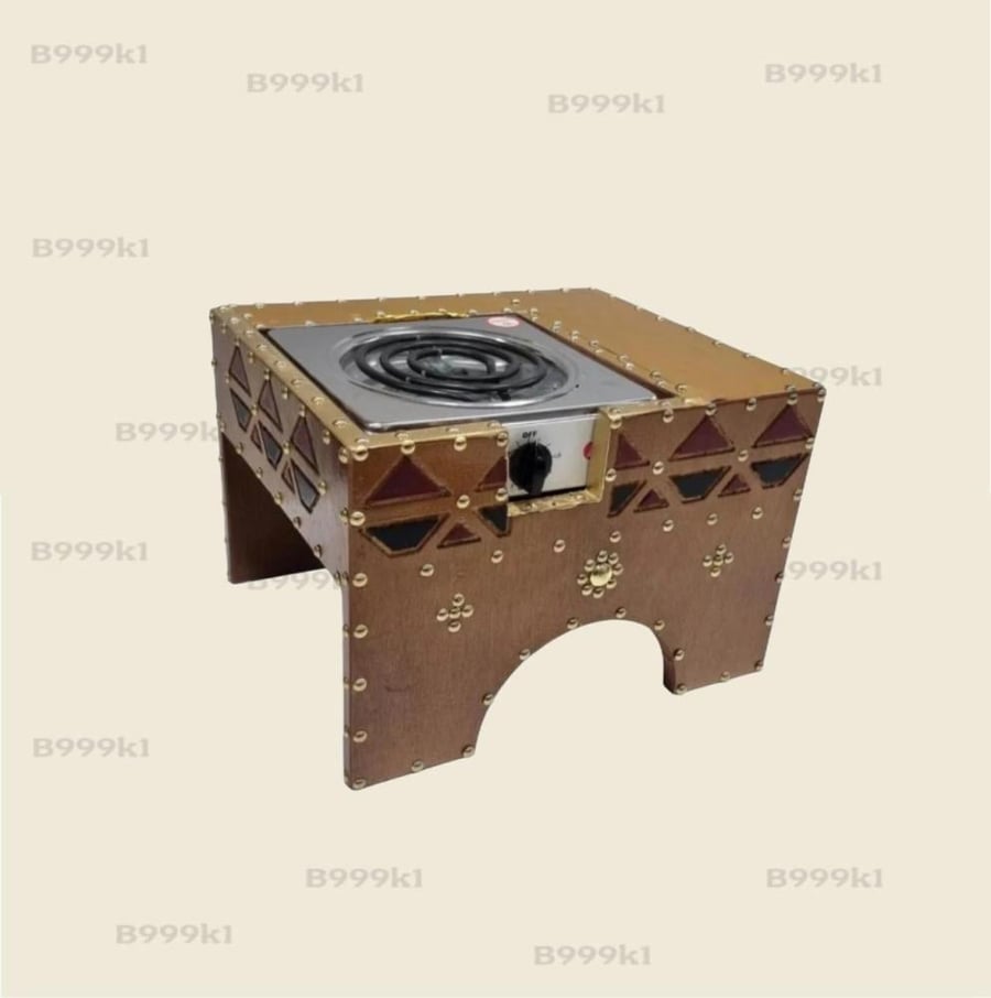 منقل خشب عين كهرباء مقاس 37*31*25سم