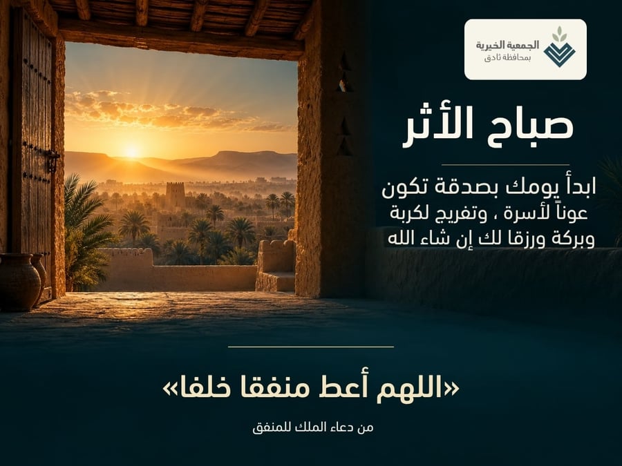 صباح الأثر | ابدأ يومك بصدقة