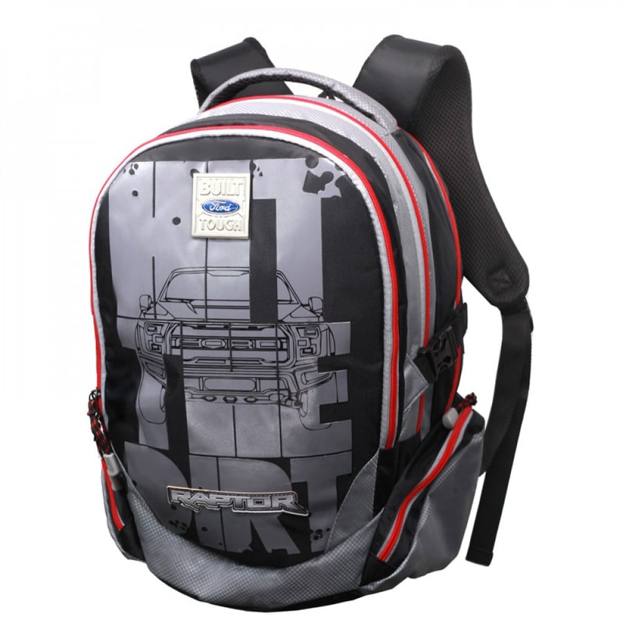 شنطة ظهر 18 انش رمادي مع مقلمية - رابتر Raptor Backpack With Pencil Case